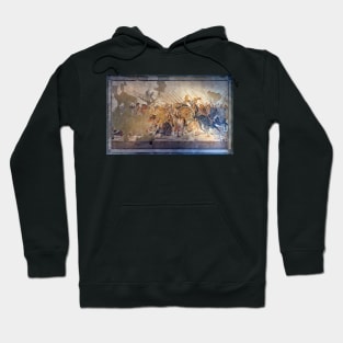 Battle of Alexander the Great and Darius III mosaic Hoodie